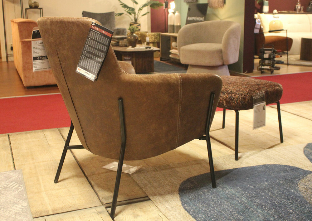 lisanne,fauteuil,het,anker,meubelen,africa,leder,kubus,wonen,culemborg,fauteuils,hockers,poef,afrika,leer,