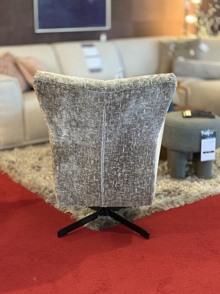 draaistoel, fauteuil, breda, grijs, stof, draaifauteuil, outlet, sale, toonzaalmodel,