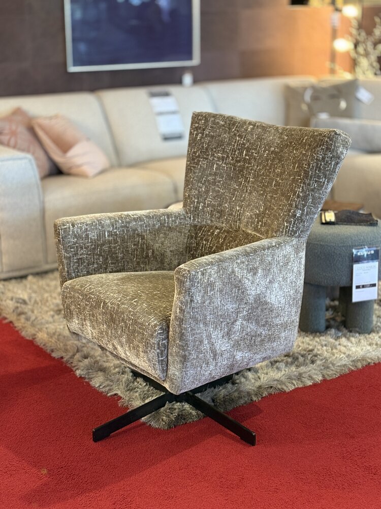 draaistoel, fauteuil, breda, grijs, stof, draaifauteuil, outlet, sale, toonzaalmodel,
