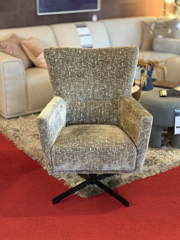 draaistoel, fauteuil, breda, grijs, stof, draaifauteuil, outlet, sale, toonzaalmodel,