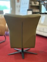 breda, draaifauteuil, leder, groen, fauteuil, sale, outlet, toonzaalmodel