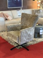 draaistoel, fauteuil, breda, grijs, stof, draaifauteuil, outlet, sale, toonzaalmodel,
