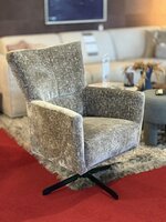 draaistoel, fauteuil, breda, grijs, stof, draaifauteuil, outlet, sale, toonzaalmodel,