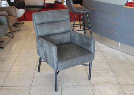 robin,fauteuil, sevn, outlet, stoel, kubus,wonen, culemborg, robin, bijzetfauteuil,antraciet, microleder bull