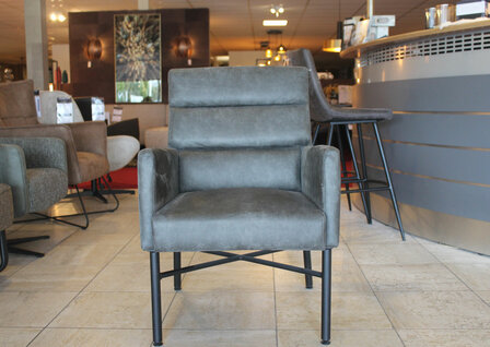 robin,fauteuil, sevn, outlet, stoel, kubus,wonen, culemborg, robin, bijzetfauteuil,antraciet, microleder bull