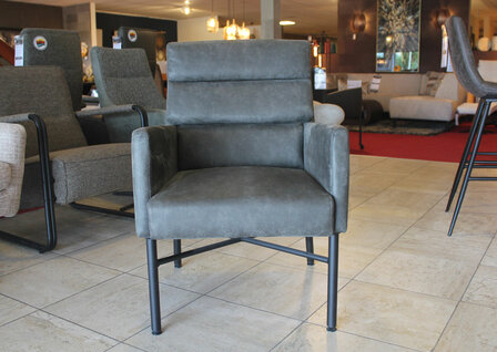 robin,fauteuil, sevn, outlet, stoel, kubus,wonen, culemborg, robin, bijzetfauteuil,antraciet, microleder bull