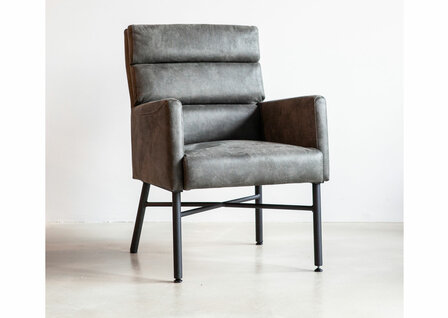 robin,fauteuil, sevn, outlet, stoel, kubus,wonen, culemborg, robin, bijzetfauteuil,antraciet, microleder bull