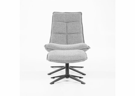 eleonora, marcus, fauteuil, draaifauteuil, stof, licht, grijs, poef, baquer, kubus, wonen, culemborg, 
