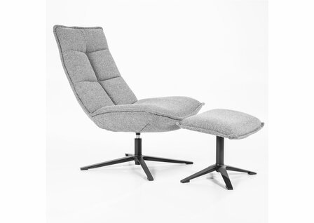 eleonora, marcus, fauteuil, draaifauteuil, stof, licht, grijs, poef, baquer, kubus, wonen, culemborg, 