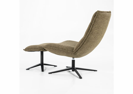 eleonora, marcus, fauteuil, draaifauteuil, stof, groen, poef, baquer, kubus, wonen, culemborg, 
