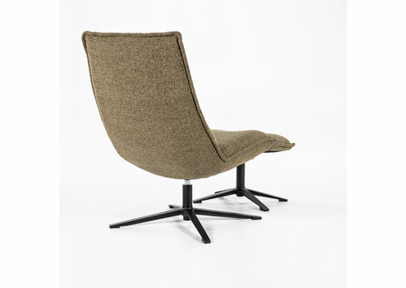 eleonora, marcus, fauteuil, draaifauteuil, stof, groen, poef, baquer, kubus, wonen, culemborg, 