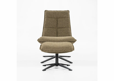 eleonora, marcus, fauteuil, draaifauteuil, stof, groen, poef, baquer, kubus, wonen, culemborg, 