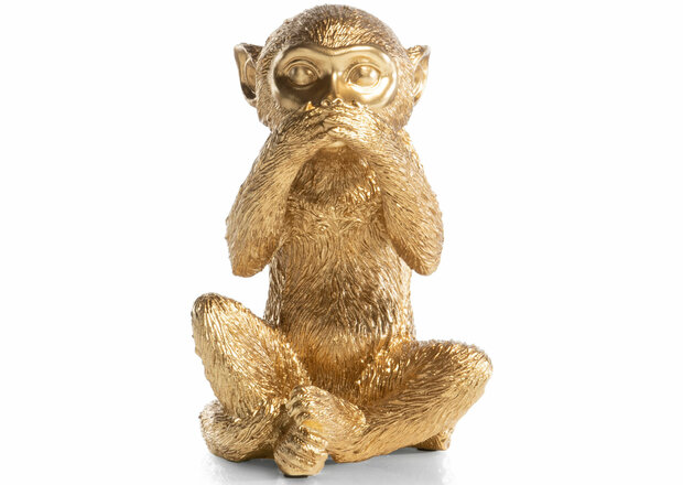 decozit-monkey-aap-no-talk-gold-48261-gou-beelden-coco-maison