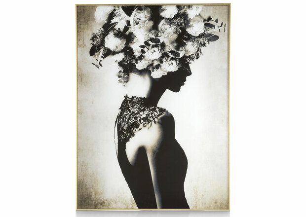 schilderij-bloemen-kroon-coco-maison-39459-zwart-print-