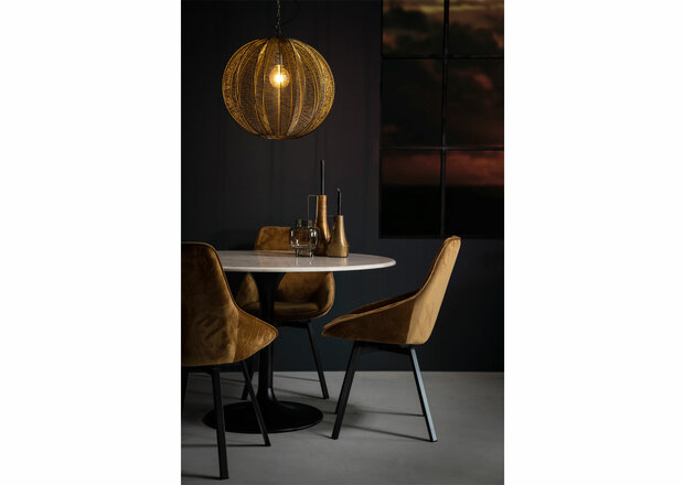 Beau-eetkamerstoelen-kubus-wonen-culemborg-by-boo-eetkamerstoel-okergeel-velvet-stof 