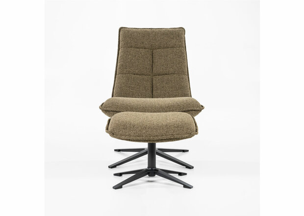 eleonora, marcus, fauteuil, draaifauteuil, stof, groen, poef, baquer, kubus, wonen, culemborg, 