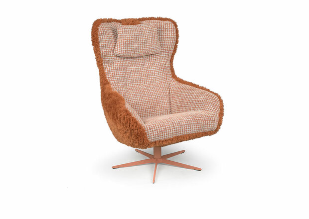 Draaifauteuil, bjorn, kubus, wonen, chill, line, kantelfauteuil, draaistoel, stof, leer, microleder, zetel