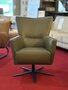 breda, draaifauteuil, leder, groen, fauteuil, sale, outlet, toonzaalmodel