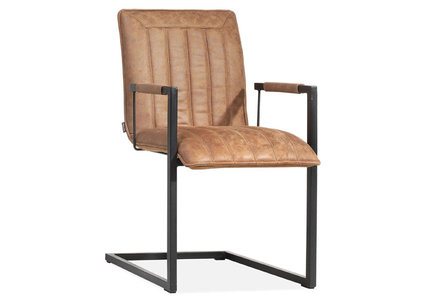 Gia,ginolux,maxfurn,stof,softyl,cognac,eetstoel,eetkamerstoel,kubus,wonen,culemborg 