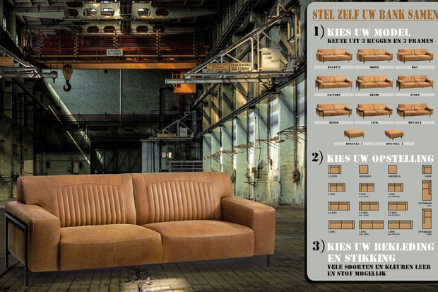 bonanza,bank,metalux,bankstel,hoekbank,cowboy,leder,3,zitsbank,zitbank,2,zit,bank,stof,leer,leder,metalux,banken,bonanza,design