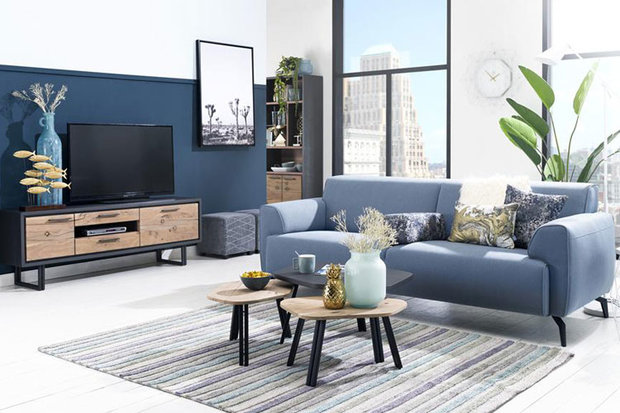laval hoekbank loungebank laval happy at home kubus wonen laval stof leder bank